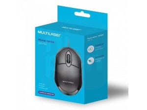 Mouse Classic Óptico USB 1200dpi Preto Multilaser - MO300