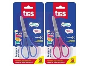 Tesoura Escolar Lefty - Para Canhoto Cores Sortidas